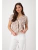 monari Bluse in Camel/ Weiß