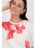 monari Blouse wit/koraalrood