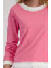 monari Longsleeve in Pink/ Weiß
