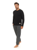 Doctor Nap Pyjama in Grau/ Schwarz