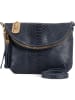 Anna Morellini Leder-Umhängetasche "Lydia" in Dunkelblau - (B)22 x (H)18 x (T)2 cm