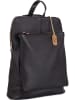 Anna Morellini Leder-Rucksack "Nora" in Schwarz - (B)29 x (H)34 x (T)11 cm