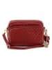 Anna Morellini Leder-Umhängetasche "Colomba" in Rot - (B)22 x (H)15 x (T)10 cm