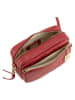Anna Morellini Leder-Umhängetasche "Colomba" in Rot - (B)22 x (H)15 x (T)10 cm