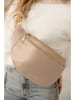 Anna Morellini Leren borstbuidel "Lorenza" taupe - (B)36 x (H)22,5 x (D)12 cm