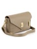Anna Morellini Leren schoudertas "Stefanetta" taupe - (B)24 x (H)16 x (D)6,5 cm