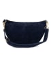 Anna Morellini Leder-Brustbeutel "Lolanda" in Blaugrau - (B)36 x (H)22 x (T)12 cm