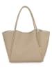 Anna Morellini Leder-Shopper "Magliana" in Taupe - (B)44 x (H)30 x (T)16 cm