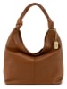 Anna Morellini Skórzana torebka "Agnetta" w kolorze jasnobrązowym - 34 x 58 x 13 cm