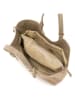 Anna Morellini Leren schoudertas "Cletta" beige - (B)42 x (H)33 x (D)14 cm