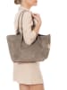 Anna Morellini Skórzany shopper bag "Lucria" w kolorze szarobrązowym - 35 x 27 x 19 cm
