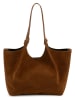 Anna Morellini Leder-Schultertasche "Lucria" in Cognac - (B)35 x (H)27 x (T)19 cm