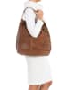 Mia Tomazzi Leder-Shopper "Niguarda" in Braun - (B)42 x (H)38 x (T)17 cm