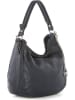 Mia Tomazzi Leder-Schultertasche "Molise" in Dunkelblau - (B)30 x (H)20 x (T)8 cm