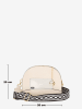 Mia Tomazzi Leder-Umhängetasche "Marghera" in Beige - (B)26 x (H)20 x (T)8 cm