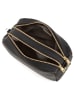 Mia Tomazzi Leder-Umhängetasche in Schwarz - (B)23 x (H)16 x (T)11 cm