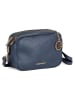 Mia Tomazzi Leder-Umhängetasche "Astolfo" in Dunkelblau - (B)23 x (H)16 x (T)11 cm