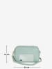 Mia Tomazzi Leder-Umhängetasche "Astolfo" in Mint - (B)23 x (H)16 x (T)11 cm