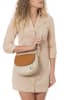 Mia Tomazzi Leren schoudertas "Eschilo" beige - (B)23 x (H)19 x (D)8 cm