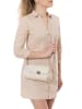 Mia Tomazzi Leder-Umhängetasche "Berbera" in Creme - (B)27 x (H)16 x (T)8 cm
