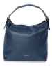 Mia Tomazzi Leren schoudertas "Ferrucci" donkerblauw - (B)37 x (H)33 x (D)15,5 cm