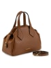 Mia Tomazzi Leder-Henkeltasche "Omenoni" in Hellbraun - (B)28 x (H)21 x (T)13 cm