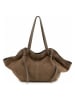 Lia Biassoni Leder-Shopper "Formone" in Taupe - (B)60 x (H)33 x (T)15 cm