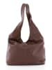 Lucca Baldi Leder-Schultertasche "Barga" in Braun - (B)33 x (H)32 x (T)16 cm