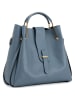 Lucca Baldi Skórzana torebka "Vinci" w kolorze błękitnym - 33 x 28 x 13 cm