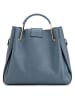 Lucca Baldi Skórzana torebka "Vinci" w kolorze błękitnym - 33 x 28 x 13 cm