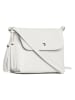 Lucca Baldi Skórzana torebka "Bagni" w kolorze białym - 25 x 17 x 7 cm