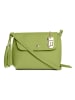 Lucca Baldi Skórzana torebka "Bagni" w kolorze zielonym - 25 x 17 x 7 cm
