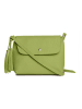 Lucca Baldi Leren schoudertas "Bagni" groen - (B)25 x (H)17 x (D)7 cm