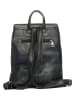 Lucca Baldi Leren rugzak "Montichiari" zwart - (B)31 x (H)37 x (D)15 cm
