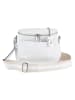 Lucca Baldi Leder-Umhängetasche "Favara" in Weiß - (B)24 x (H)19 x (T)7 cm