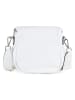 Lucca Baldi Leder-Umhängetasche "Favara" in Weiß - (B)24 x (H)19 x (T)7 cm