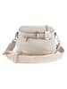 Lucca Baldi Leder-Umhängetasche "Favara" in Creme - (B)24 x (H)19 x (T)7 cm