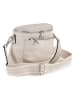 Lucca Baldi Leder-Umhängetasche "Favara" in Creme - (B)24 x (H)19 x (T)7 cm