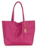 Lucca Baldi Leder-Shopper "Spoleto" in Pink - (B)34 x (H)28 x (T)14 cm