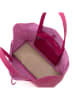 Lucca Baldi Skórzany shopper bag "Spoleto" w kolorze różowym - 34 x 28 x 14 cm