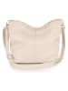 Lucca Baldi Leren schoudertas "Trapani" beige - (B)33 x (H)25 x (D)14 cm