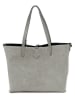 Lucca Baldi Skórzany shopper bag "Imerese" w kolorze szarym - 46 x 30 x 12 cm