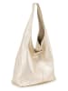 Lucca Baldi Leder-Schultertasche "Terracina" in Gold - (B)32 x (H)32 x (T)16 cm