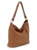 Lucca Baldi Leder-Schultertasche "Vercelli" in Hellbraun