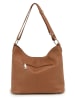 Lucca Baldi Leder-Schultertasche "Vercelli" in Hellbraun