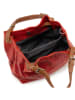 Lucca Baldi Leder-Schultertasche "Sarzana" in Rot - (B)37 x (H)45 x (T)15 cm