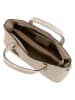 Lia Biassoni Leren handtas "Acco" beige - (B)32 x (H)22 x (D)12 cm