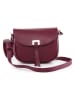 Lia Biassoni Leren schoudertas "Neva" bordeaux - (B)20 x (H)16 x (D)6 cm