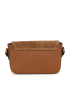 Lia Biassoni Skórzana torebka "Camoscio" w kolorze jasnobrązowym - 24 x 16 x 7 cm