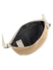Lia Biassoni Leder-Brustbeutel "Niccone" in Beige - (B)25 x (H)14 x (T)4 cm